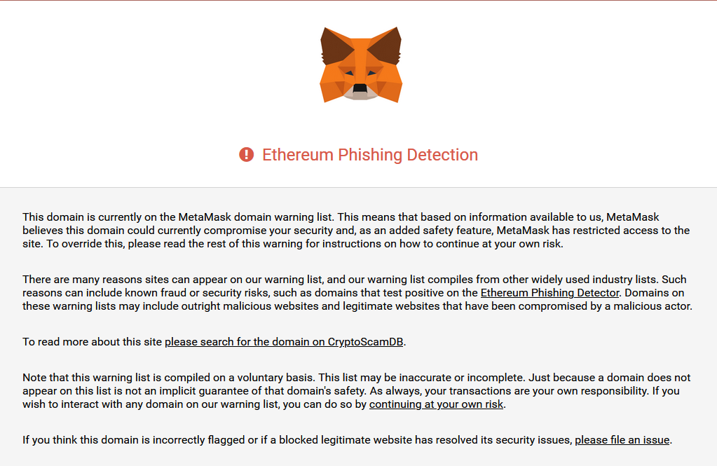 Ethereum Phishing Detection