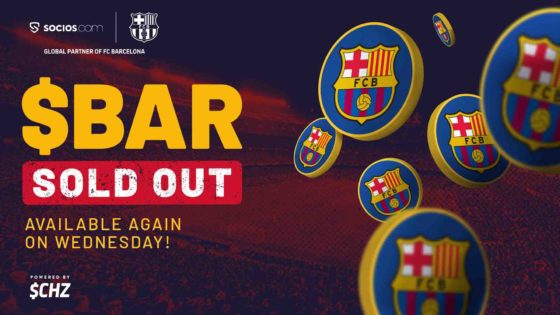 Colapsa plataforma del token del Barcelona durante oferta inicial para fan&aacute;ticos
