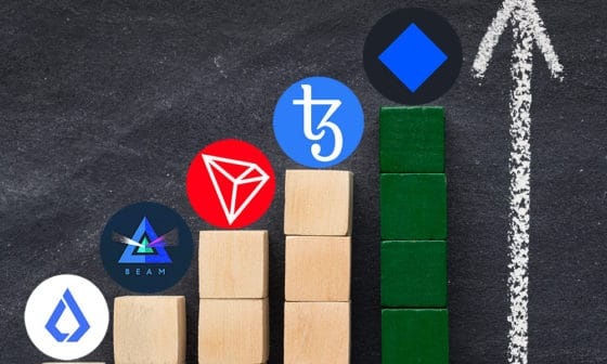 Alianza lleva a Waves y Tron al top semanal de criptomonedas con aumento de hasta 100%