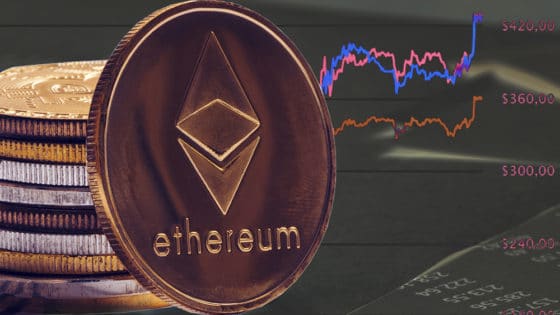 Ethereum sobrepas&oacute; los USD 400 y lleg&oacute; a valores de hace dos a&ntilde;os
