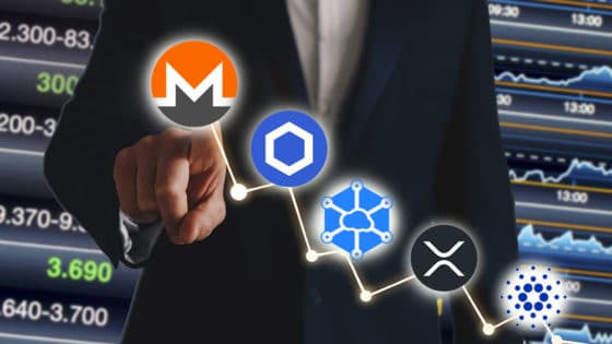 Mercado en alza: Monero y Chainlink son las primeras en el top semanal