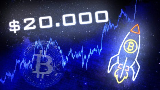 Precio de bitcoin supera máximo histórico de 20.000 dólares