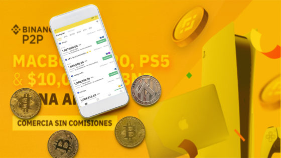 Binance premiará a usuarios de su P2P con Macbook, PlayStation 5 y USD 10.000