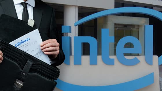 Intel revela que ha invertido en acciones de Coinbase
