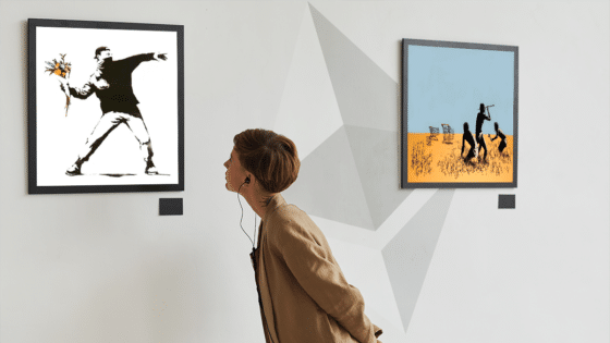 Histórica subasta de Sotheby’s: utilizan miles de ETH para comprar obras de Banksy