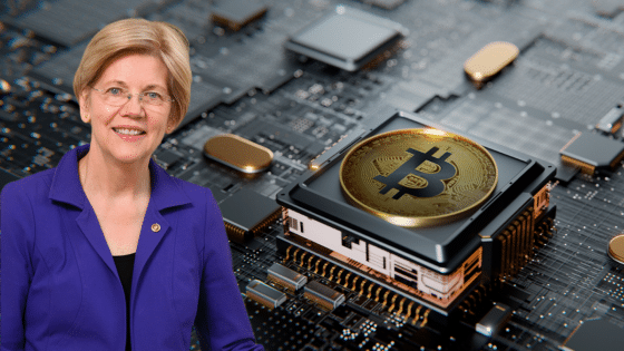 Senadora Warren carga contra minera de Bitcoin con huella de carbono positiva