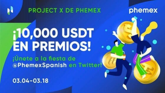Phemex reparte un premio de 10 mil USDT en su Project X ¿Quieres ser el ganador?